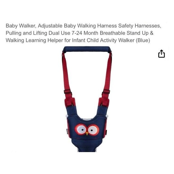 Adjustable Walking Baby Infant Child Harness Safety Lifting Walker 7-24 Months - Picture 2 of 6